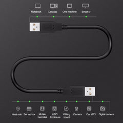 USB 2.0 AM to AM Extension Cable, Length: 1.5m, 1.5m