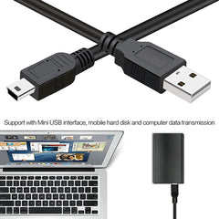 USB 2.0 AM to Mini 5pin USB Cable, Length: 1.5m, USB 2.0 AM to Mini 5Pin