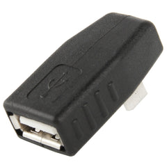 Micro USB Male to USB 2.0 AF Adapter with 90 Degree Angle, Support OTG Function