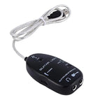 USB Interface Guitar Link Cable (Black) / Black