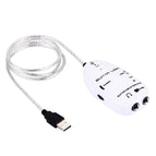 USB Interface Guitar Link Cable (White) / White