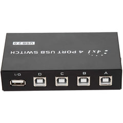 FENGJIE FJ-IA4B-C 4 Ports High Speed USB 2.0 Key-Press Switcher Share Switch Box for PC Computer Scanner Printer, FENGJIE FJ-IA4B-C