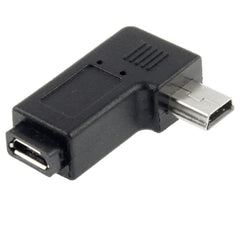 90 Degree Micro USB to Mini USB Adapter