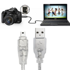 USB 2.0 Male to Firewire iEEE 1394 4 Pin Male iLink Cable, Length: 1.2m, USB AM to 4Pin(1.5m)