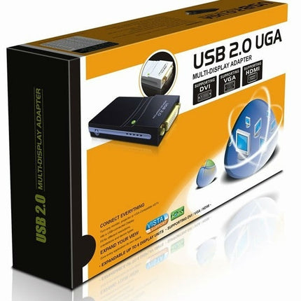 USB 2.0 to VGA, DVI, HDMI Adapter, Resolution: 1280*1024