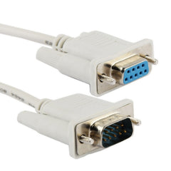 DB9 Male to Female RS232 9Pin Serial Extension Cable, Length: 1.5m, RS232 Male to Male