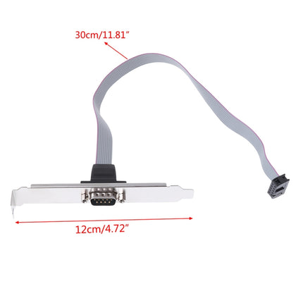 DB9 9pin Com Port host case Cable / RS232 port plate cable, Length: 36cm, RS232,Length: 36cm