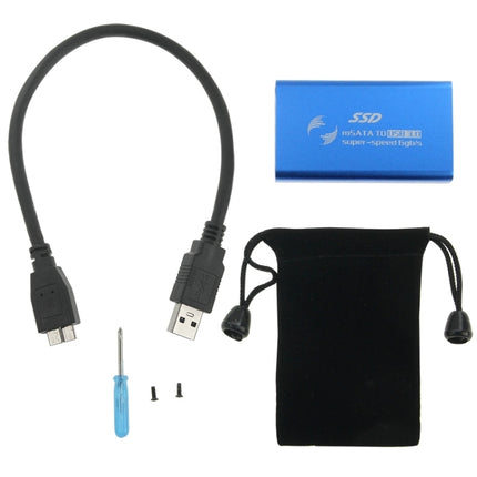 Estuche para disco duro de estado sólido SSD mSATA de 6 Gb/s a USB 3.0