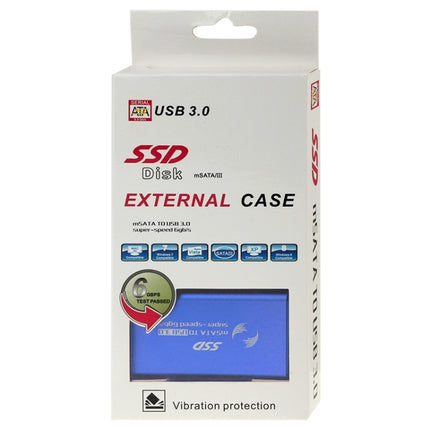Estuche para disco duro de estado sólido SSD mSATA de 6 Gb/s a USB 3.0