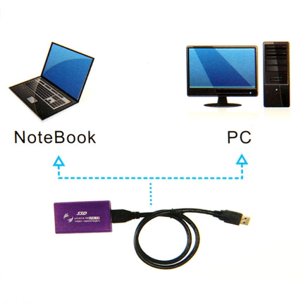 Estuche para disco duro de estado sólido SSD mSATA de 6 Gb/s a USB 3.0