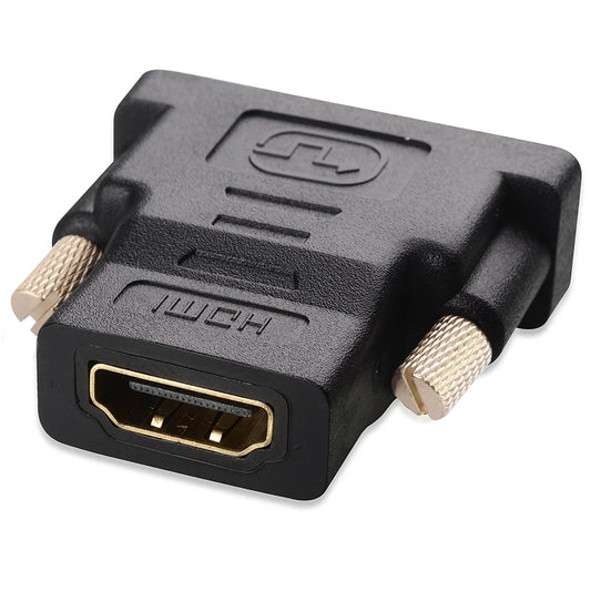 HDMI 19Pin Female to DVI 24+1 Pin Male adapter (Gold Plated), HDMI Female to DVI 24+1Pin Male