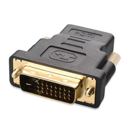 HDMI 19Pin Female to DVI 24+1 Pin Male adapter (Gold Plated), HDMI Female to DVI 24+1Pin Male