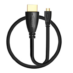 1m Gold Plated 3D 1080P Micro HDMI Male to HDMI Male cable for Mobile Phone, Cameras, GoPro, Gold Plated Micro HDMI, Length: 1m