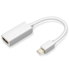 Full HD 1080P Mini DisplayPort Male to HDMI Female Port Cable Adapter, Length: 20cm, Mini DP to HDMI White