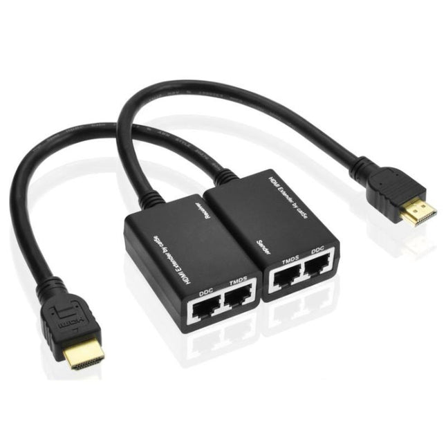Extensor HDMI por cable LAN Cat5e/6 de 30 m/1080p