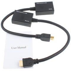 HDMI Extender by Cat5e / 6 LAN Cable 30M / 1080P