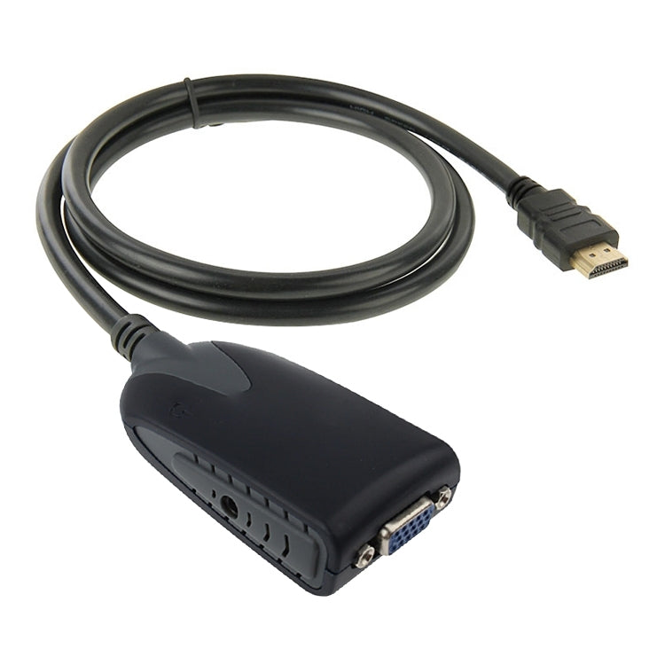 HDMI Male to VGA Female Adapter With Audio Cable, Length: 50cm