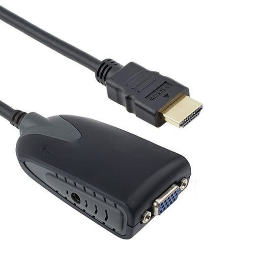 HDMI Male to VGA Female Adapter With Audio Cable, Length: 50cm