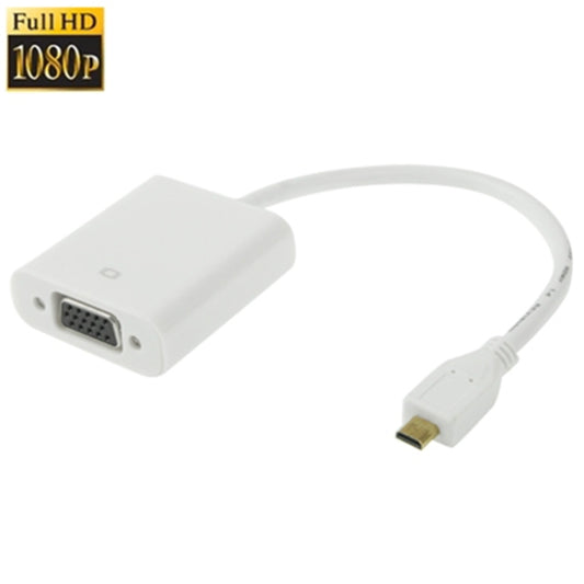 22cm Micro HDMI Male to VGA Female Video Adapter Cable, Support Full HD 1080P, Micro HDMI Male to VGA Female