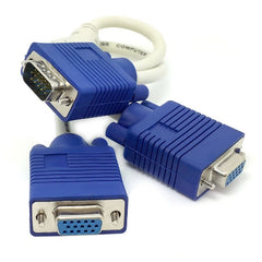 VGA SVGA HDB15 Male to 2 Female Splitter Cable, Length: 32.5cm, S-PC-0415, S-PC-0415A