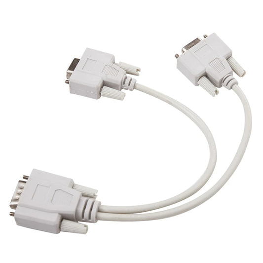 VGA SVGA HDB15 Male to 2 Female Splitter Cable, Length: 32.5cm, S-PC-0415, S-PC-0415A