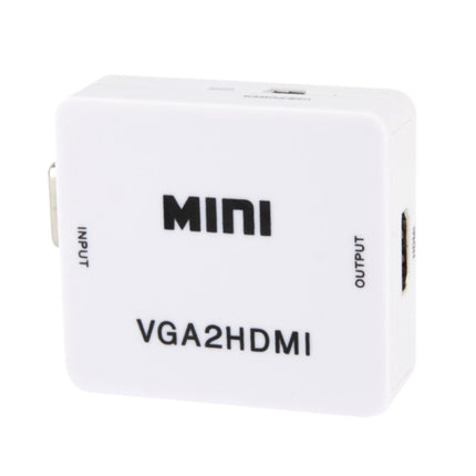 1080P Mini VGA to HDMI Audio Video Converter for HDTV, PC, Laptop and DVD, Mini VGA to HDMI