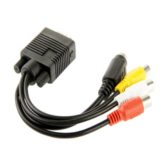 VGA to S-Video AV RCA TV Converter Cable Adapter with 2 Audio Cable, VGA to S-Video