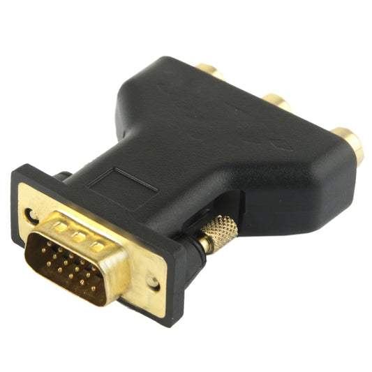 VGA 15 Pin Male to 3 RCA Component Female Adapter, VGA