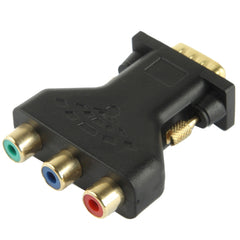 VGA 15 Pin Male to 3 RCA Component Female Adapter, VGA