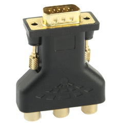 VGA 15 Pin Male to 3 RCA Component Female Adapter, VGA