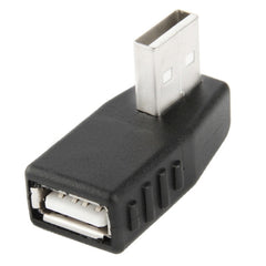 USB 2.0 AM to AF Adapter with 90 Degree Angle, Support OTG Function, 90 Degree Right Angled, 90 Degree Lelf Angled