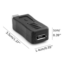 USB 2.0 Mini USB to Micro USB Female Adapter, Micro USB Female