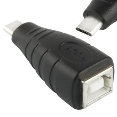 Micro USB Male to USB BF Adapter, USB B Female