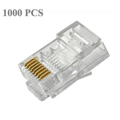 1000 PCS RJ45 Connector Modular Plug, Normal quality, 1000 PCS