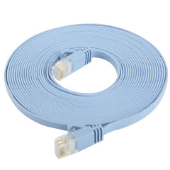 5m Ultra-thin Flat Ethernet Network LAN Cable, CAT6, Length: 5m (Baby Blue)