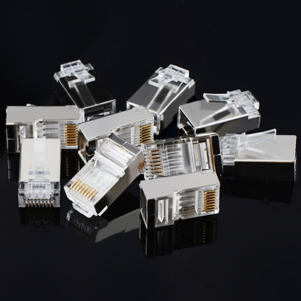 High Quality RJ45 Shielded Plug Cat5 8P8C Lan Connector Network (100 pcs in one packaging , the price is for 100 pcs)
