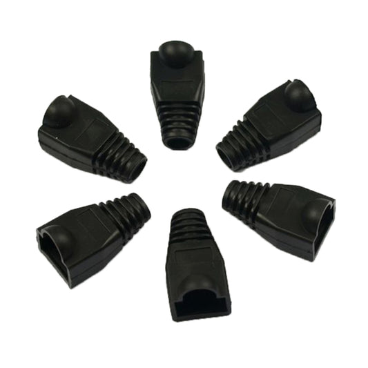 Network Cable Boots Cap Cover for RJ45, Black (100 pcs in one packaging , the price is for 100 pcs), 100 Pcs Black, 100 Pcs Red, 100 Pcs Blue, 100 Pcs White, 100 Pcs Green, 100 Pcs Grey, 100 Pcs Yellow