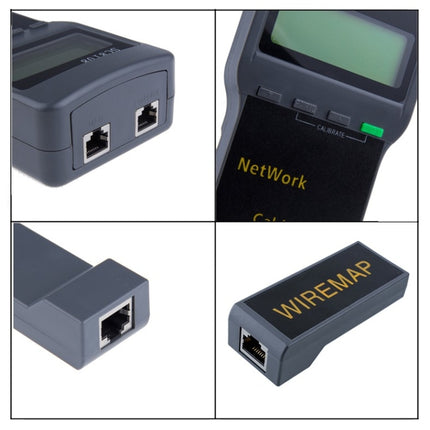 Portable Wireless Network cable Tester SC8108 LCD Digital PC Data Network CAT5 RJ45 LAN Phone Cable Tester Meter