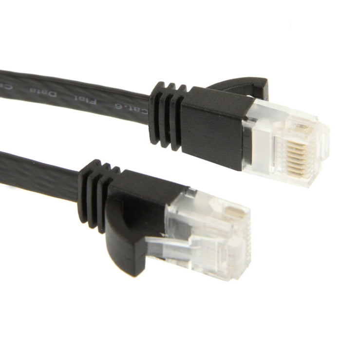 5m CAT6 Ultra-thin Flat Ethernet Network LAN Cable, 5m Black