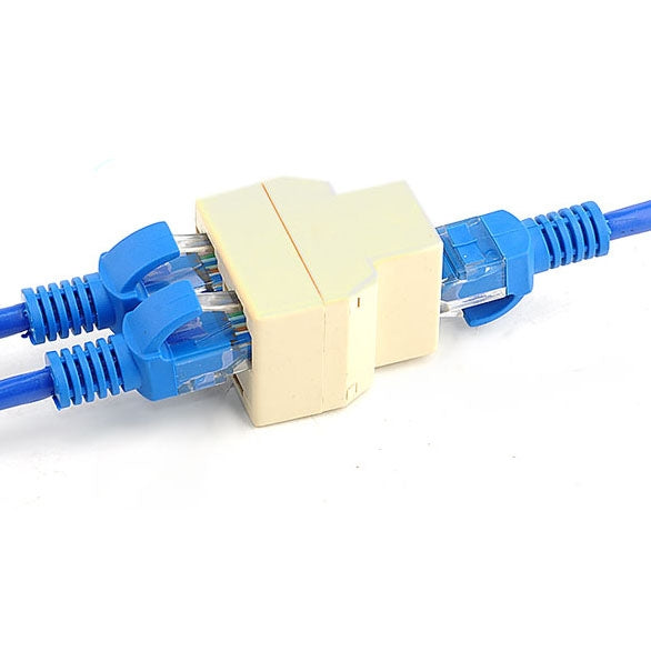 RJ45 1x2 Ethernet Connector Splitter, RJ45 Female to 2 Female