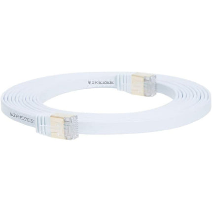 Gold Plated Head CAT7 High Speed 10Gbps Ultra-thin Flat Ethernet Network LAN Cable, 1m, 2m, 3m, 5m, 10m, 15m, 20m, 25m, 30m