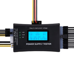 Digital LCD Display PC Computer 20/24 Pin Power Supply Tester Checker Power Measuring Diagnostic Tester Tool, ATX Connector with LCD