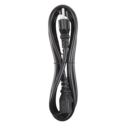 Universal US 3 Prong AC Power Cords for Desktop Computer Printer Monitor Plug, Length: 1.8m