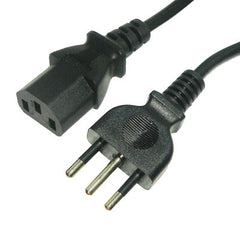 3 Prong AC Desktop PC Italy Standards Power Cord, Cable Length: 1.5m, Italy Plug, 1.2m, Italy Plug, 1.5m