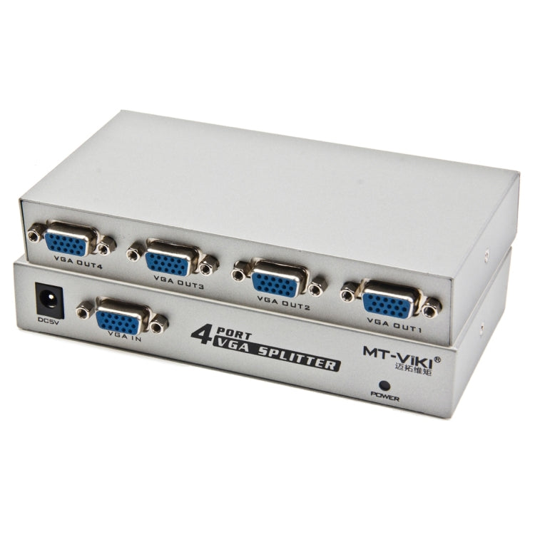 4 Port 150MHz VGA Splitter (1 VGA Input, 4 VGA Output), 4 Ports Splitter Silver