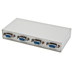 4 Port 150MHz VGA Splitter (1 VGA Input, 4 VGA Output), 4 Ports Splitter Silver