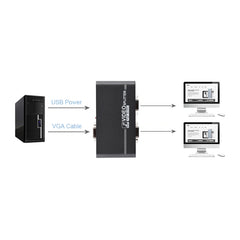 VGA-102A 1 to 2 Ports 1920 x 1440 VGA Splitter, 2 Ports