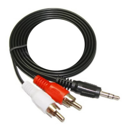 Jack 3.5mm Stereo to RCA Male Audio Cable, Length: about 2.7m, Length: 2.7m