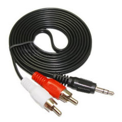 Good Quality Jack 3.5mm Stereo to RCA Male Audio Cable, Length: 5m, Good Quality, Length: 5m