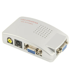 High Resolution VGA Video Conversion VGA to Video S-Video / PC to TV (VGA to AV ) Converter Box, NTSC/NTSC-EIAJ/PAL